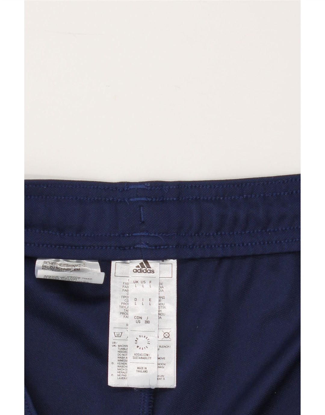 ADIDAS Mens Aeroready Tracksuit Trousers Large Navy Blue Polyester