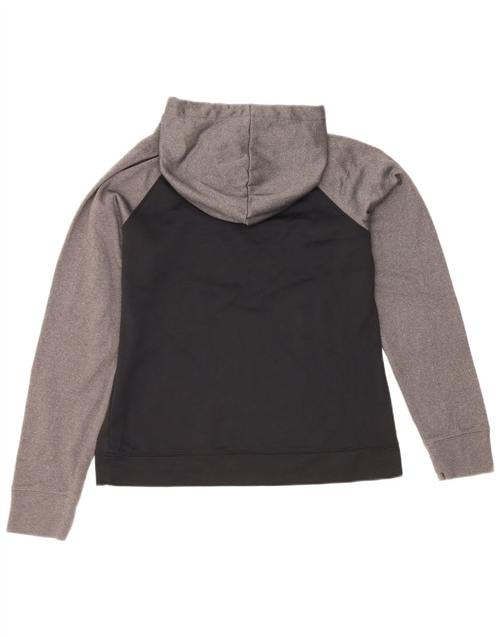 Under Armour Womens Hoodie Jumper UK 14 Medium Black Colourblock Polyester