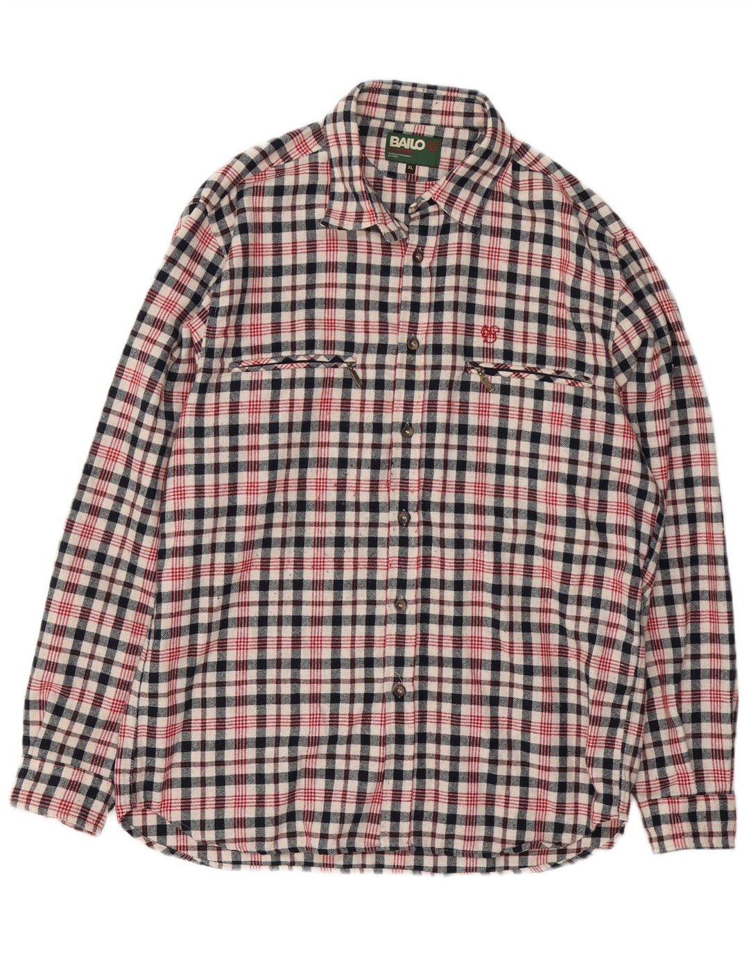 Bailo Mens Overshirt Flannel Shirt XL Multicoloured Check Wool