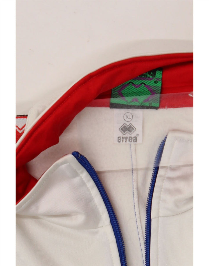 Errea Mens Graphic Tracksuit Top Jacket XL Blue Colourblock Nylon