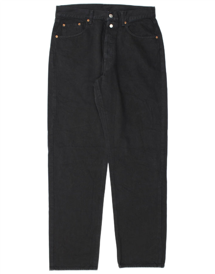 Replay Mens Tapered Jeans W32 L32 Black Cotton