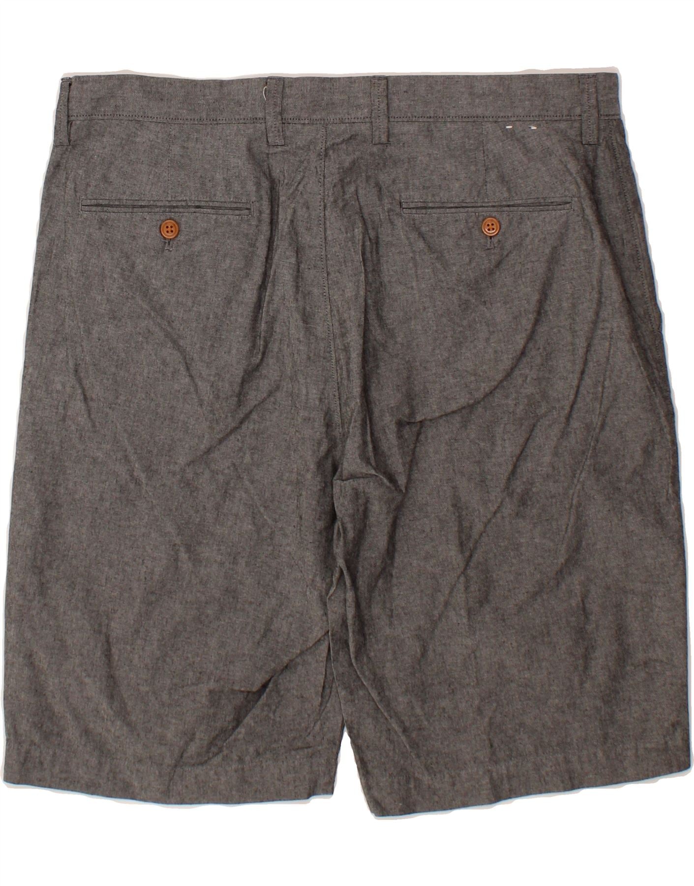 J. CREW Mens Rivington Chino Shorts W36 Large Grey Cotton Vintage Second Hand Clothing Online Messina Hembry