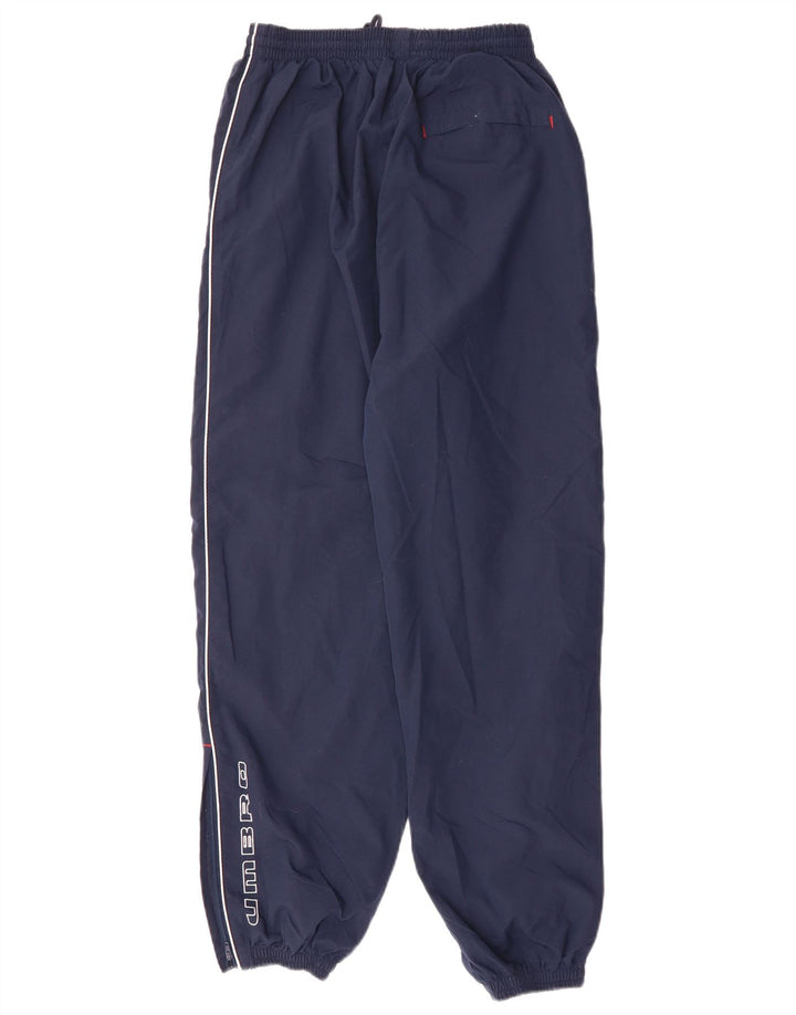 Umbro Mens Graphic Tracksuit Trousers Joggers Medium  Navy Blue Polyester