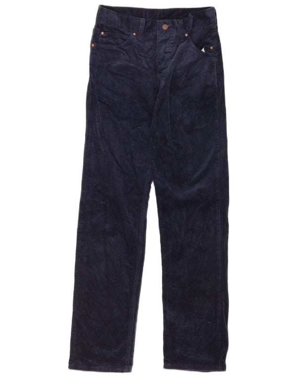 Carrera Womens Straight Corduroy Trousers W28 L31 Navy Blue