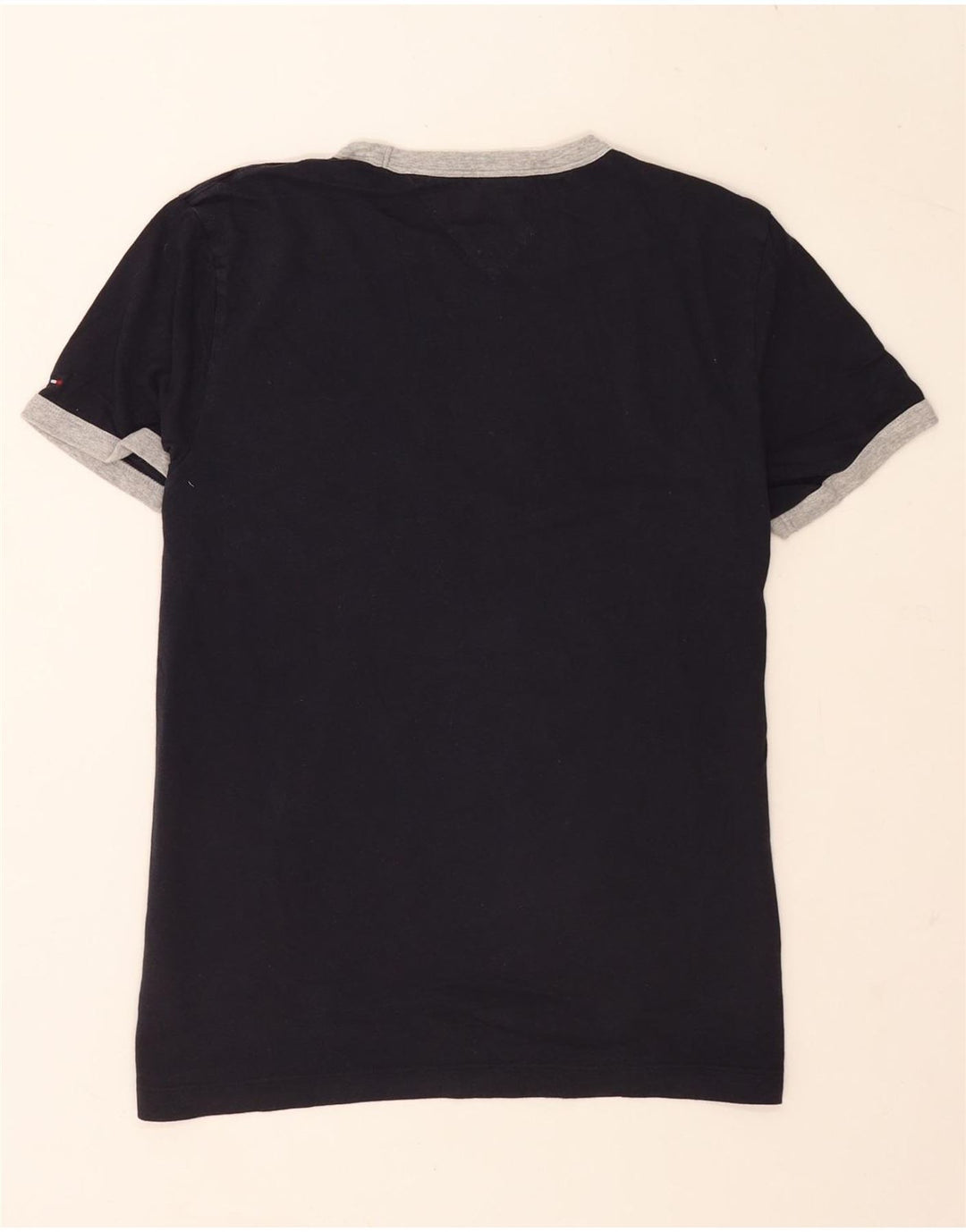Tommy Hilfiger Mens Graphic T-Shirt Top Medium Navy Blue Cotton