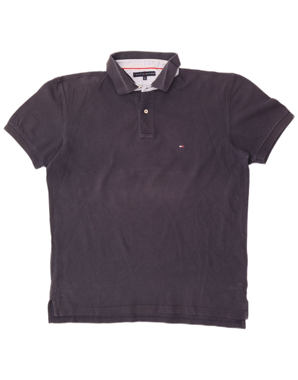 Tommy Hilfiger Mens Polo Shirt XL Navy Blue Cotton
