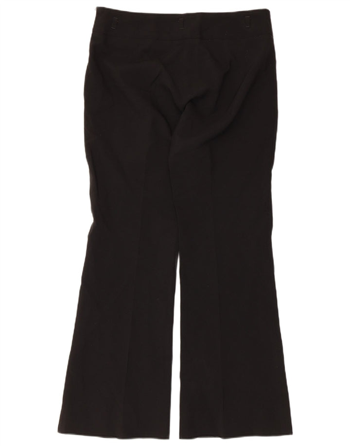Zara Womens Flare Casual Trousers EU 38 Small W28 L29 Black Polyester