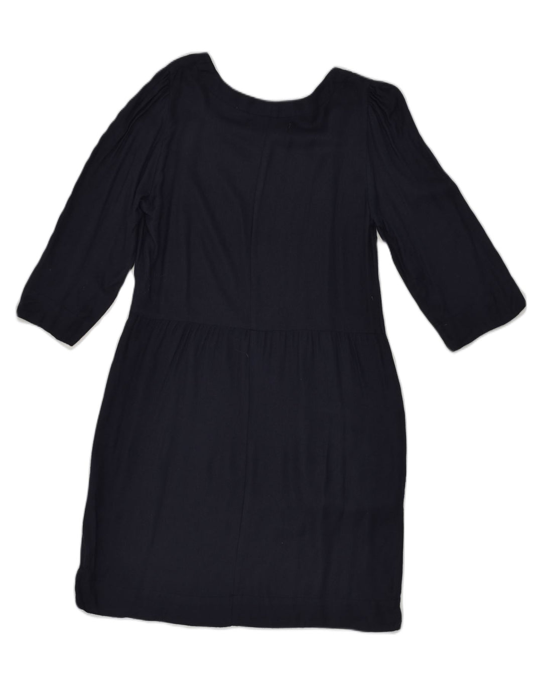VINTAGE Womens Tunic Dress UK 12 Medium Navy Blue Polyester | Vintage Vintage | Thrift | Second-Hand Vintage | Used Clothing | Messina Hembry 