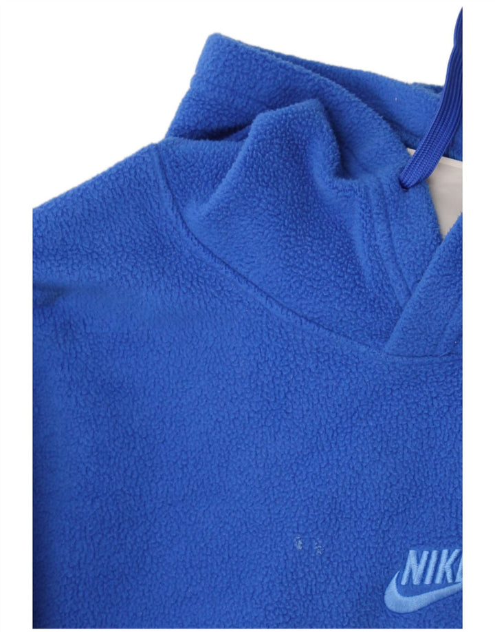 Nike Mens Hooded Fleece Jumper XS Blue Polyester