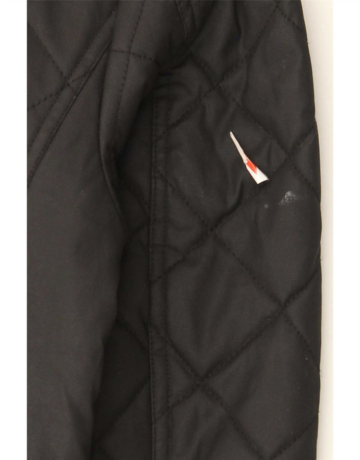 U.S. Polo Assn. Mens Quilted Jacket UK 38 Medium Black Cotton