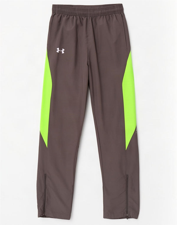 Under Armour Mens Tracksuit Trousers XS Grey Colourblock Polyester
