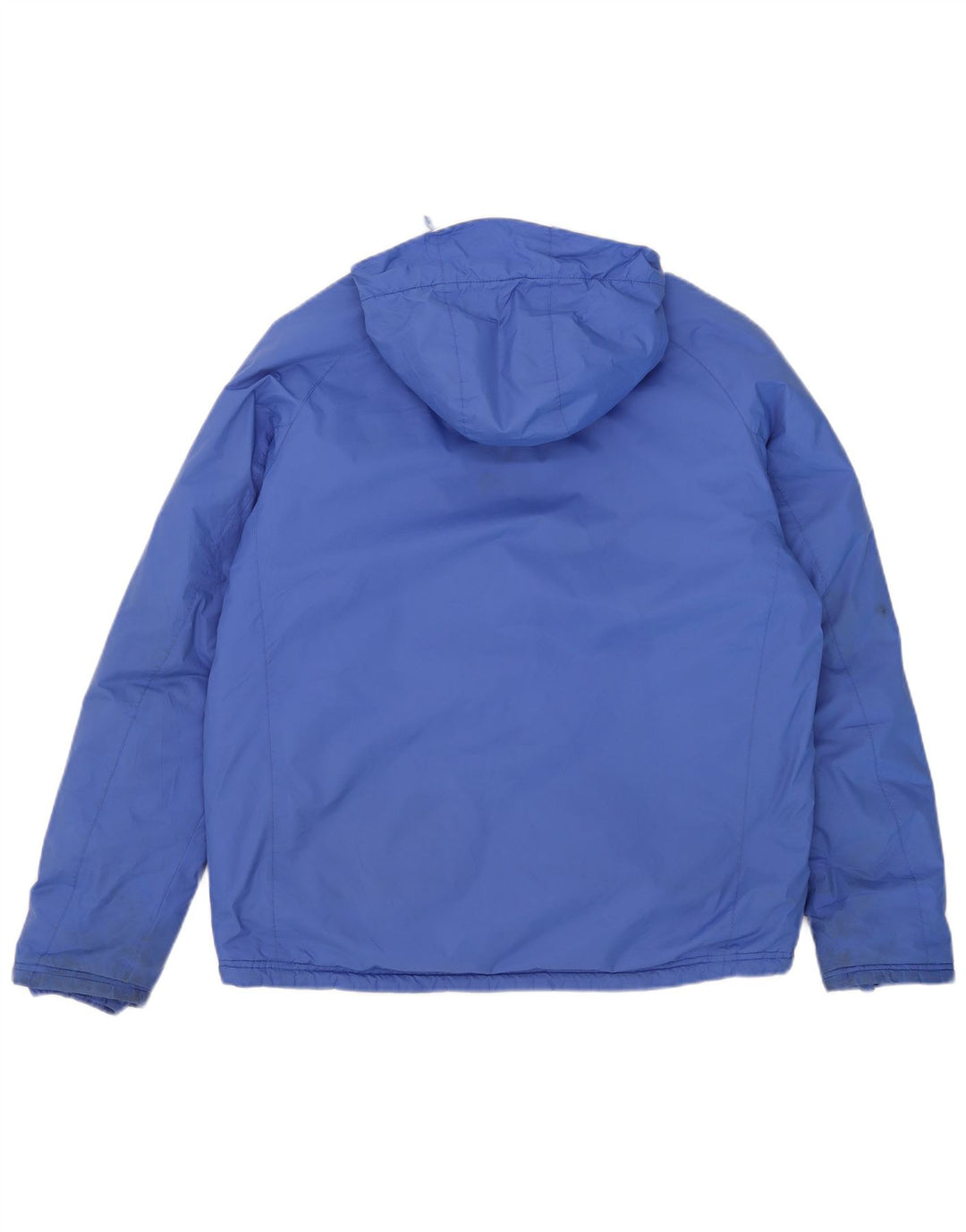 K-Way Mens Hooded Windbreaker Jacket UK 40 Large Blue Polyamide