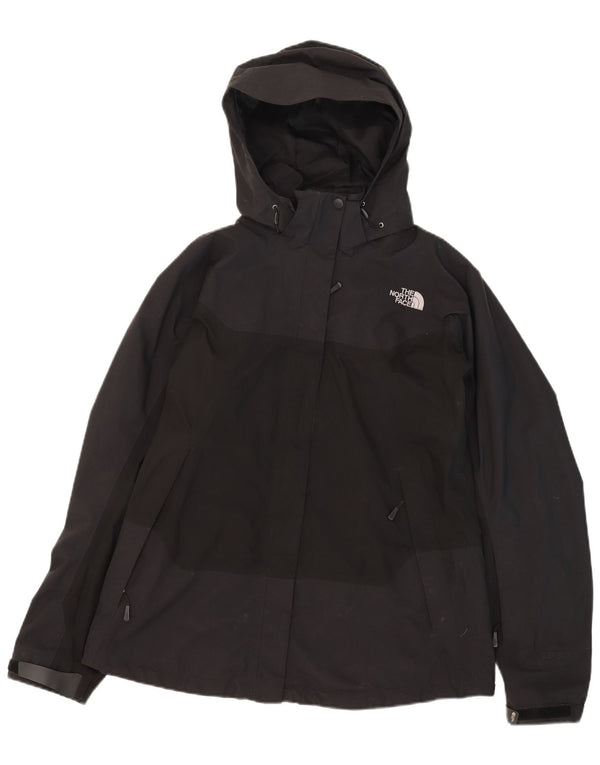 The North Face Womens Hooded Windbreaker Jacket UK 12 Medium Black