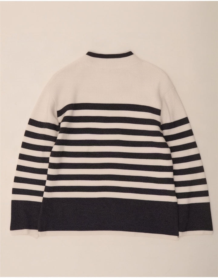 Marks & Spencer Womens Turtle Neck Jumper Sweater UK 14 Medium White