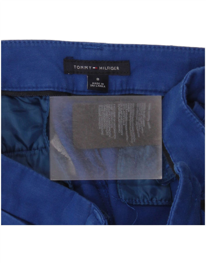 Tommy Hilfiger Womens Straight Cropped Trousers US 8 Medium W32 L25 Blue