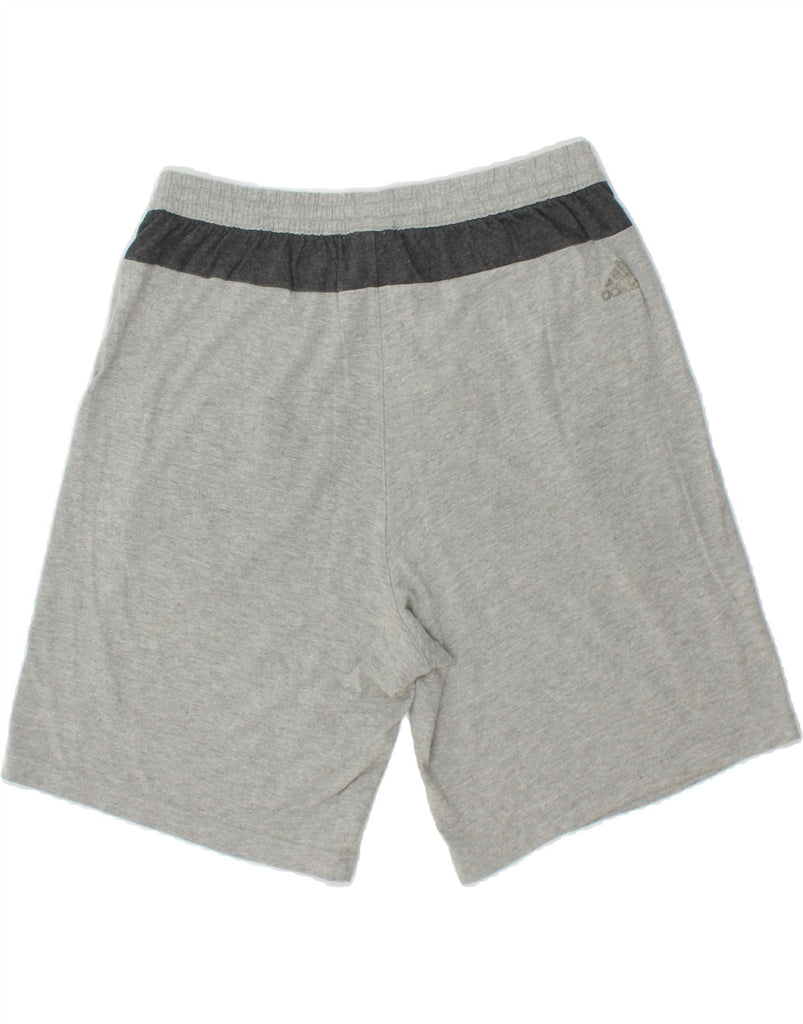 ADIDAS Mens Graphic Sport Shorts Medium Grey Cotton Vintage Adidas and Second-Hand Adidas from Messina Hembry 