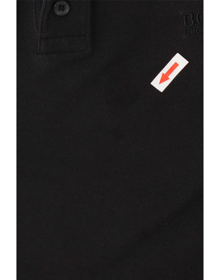 Hugo Boss Mens Polo Shirt XL Black Cotton