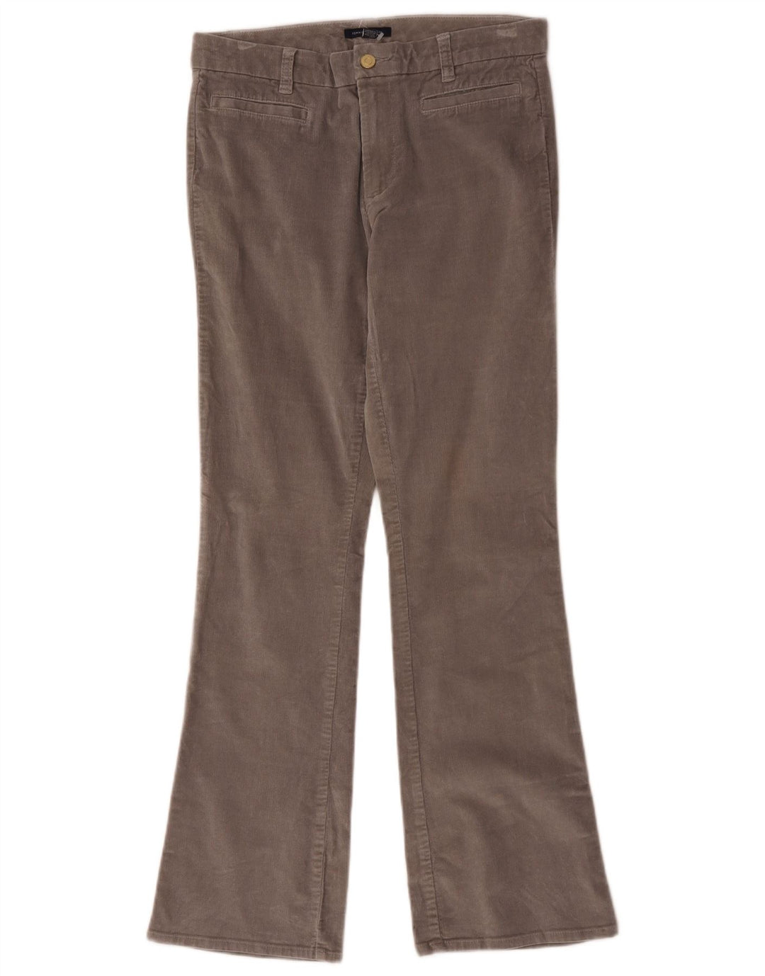 Tommy Hilfiger Womens Bootcut Corduroy Trousers US 6 Medium W32 L31 Grey