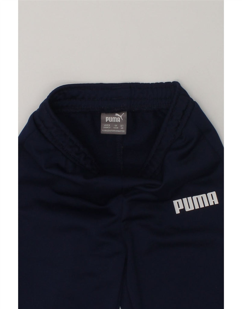 PUMA Baby Boys Joggers Tracksuit Trousers 3-6 Months Navy Blue | Vintage Puma | Thrift | Second-Hand Puma | Used Clothing | Messina Hembry 