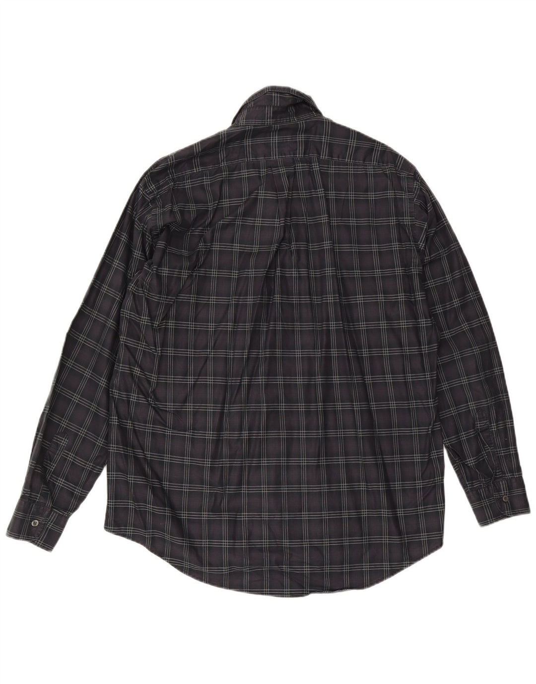 Trussardi Mens Shirt 2XL Grey Check Cotton