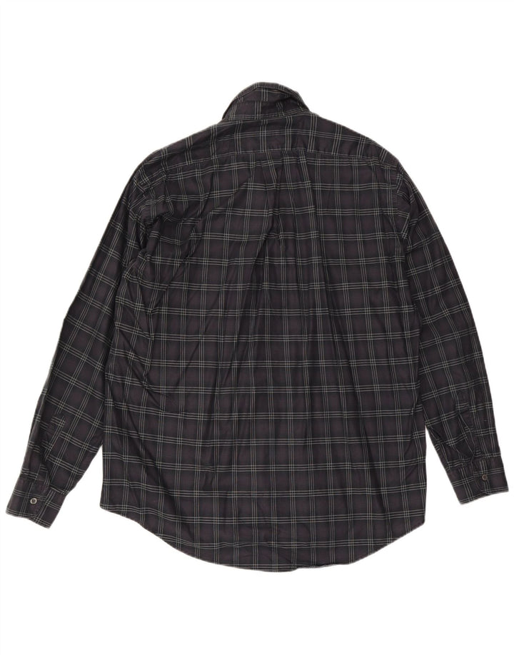 Trussardi Mens Shirt 2XL Grey Check Cotton