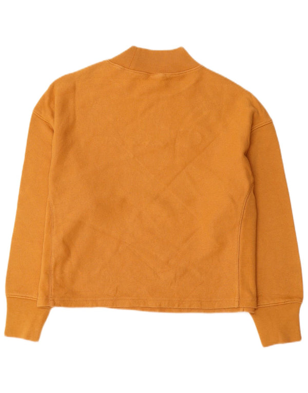 Champion Womens Graphic Oversized Sweatshirt Jumper UK 10 Small Yellow