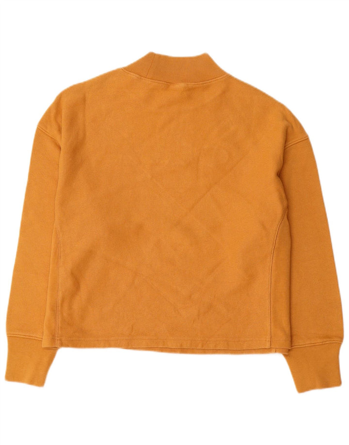 Champion Womens Graphic Oversized Sweatshirt Jumper UK 10 Small Yellow