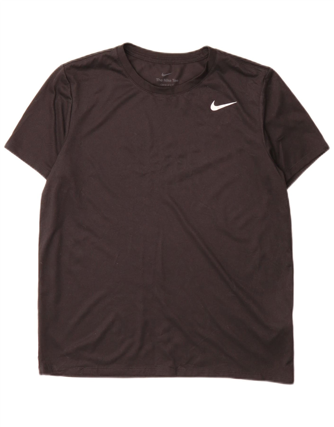 Nike Womens Dri Fit T-Shirt Top Medium Black Polyester Sports