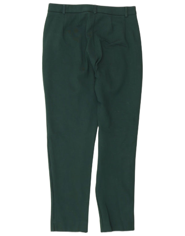 Marks & Spencer Womens Suit Trousers UK 10 Small W27 L27 Green Classic