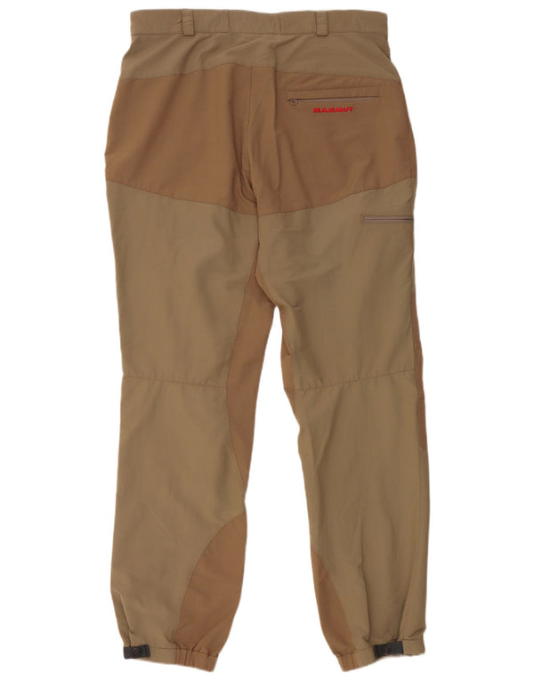 Mammut Mens Joggers Cargo Trousers W34 L33 Beige Colourblock Nylon