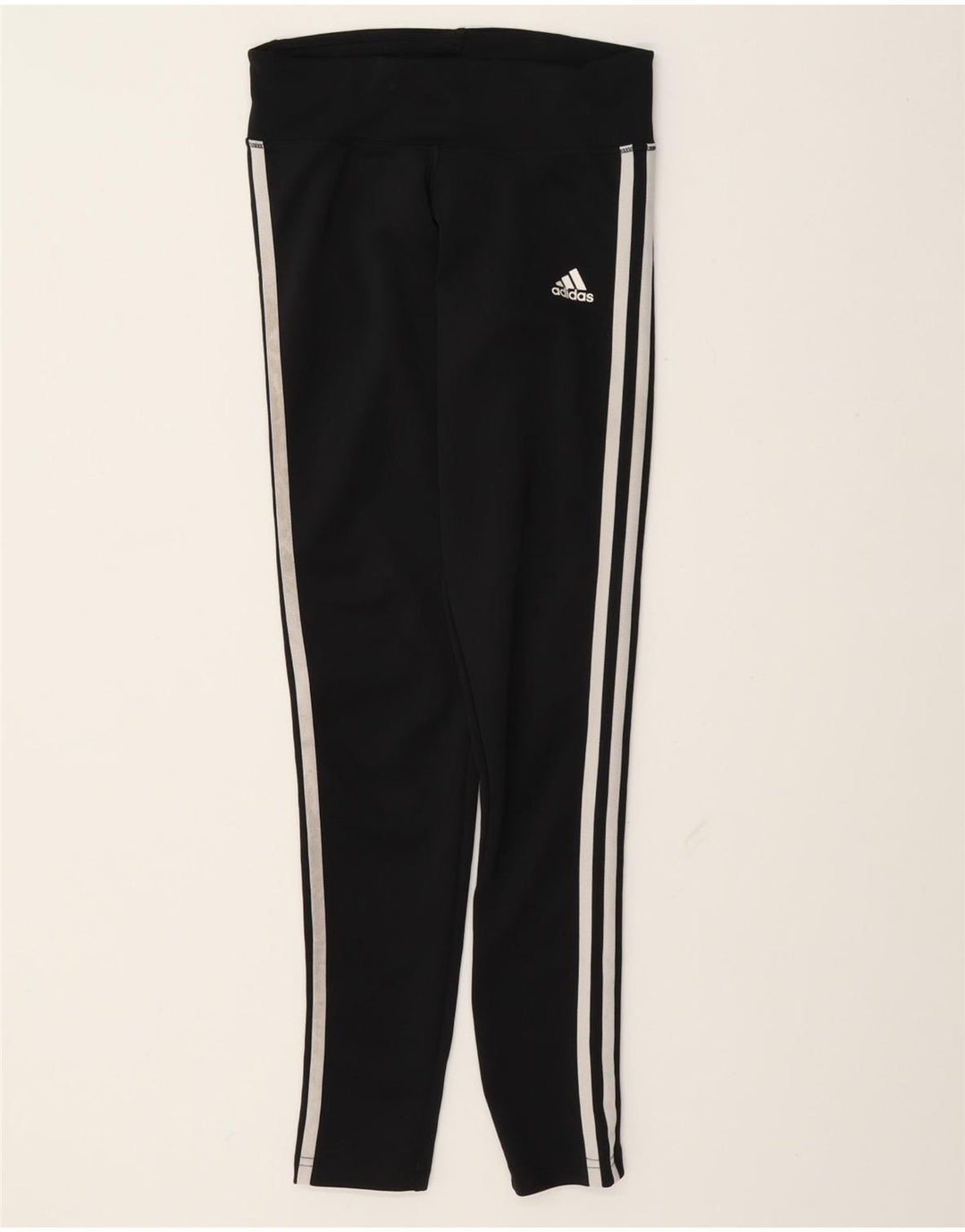 Adidas Womens Leggings UK 4/6 XS Black Polyester