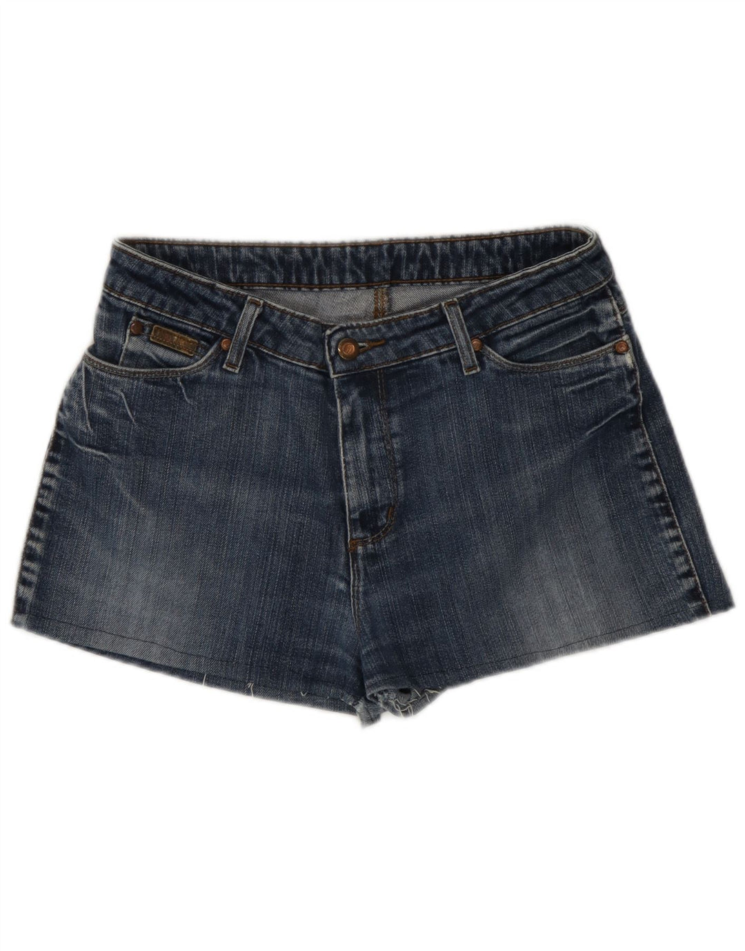 Wrangler Womens Denim Hot Pants W32 Large Blue Cotton