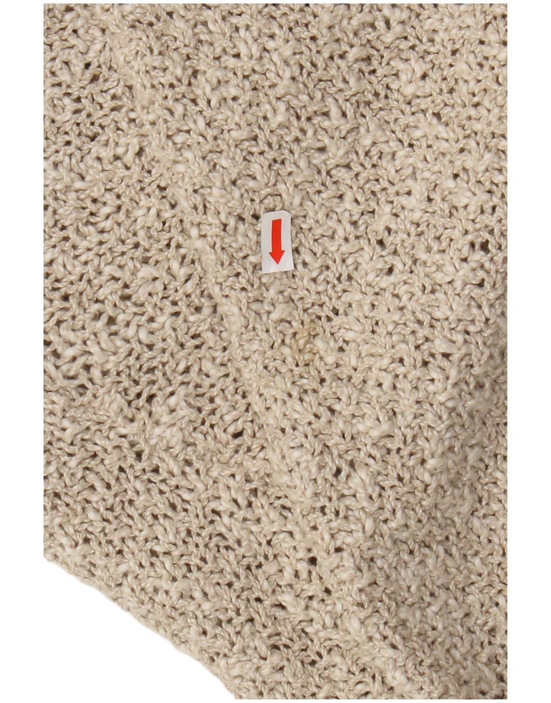 Tivoli Womens Oversized Cardigan Sweater UK 14 Medium Beige Linen