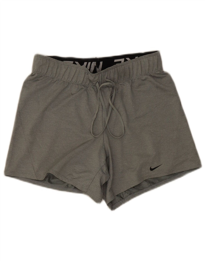 Nike Womens Dri Fit Sport Shorts UK 6 XS Grey Polyester