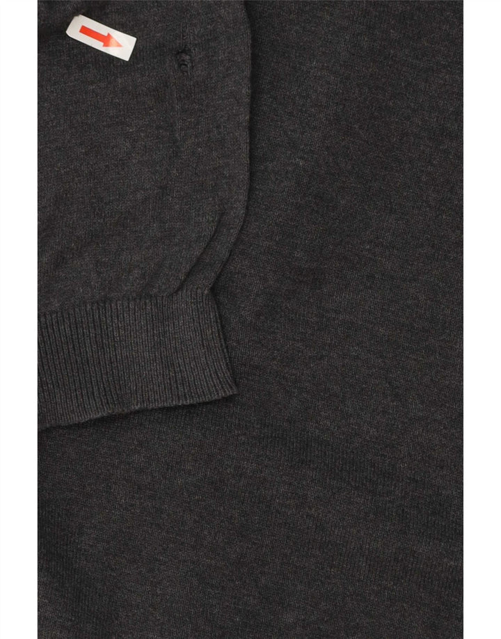 Marks & Spencer Boys V-Neck Jumper Sweater 15-16 Years Grey Cotton
