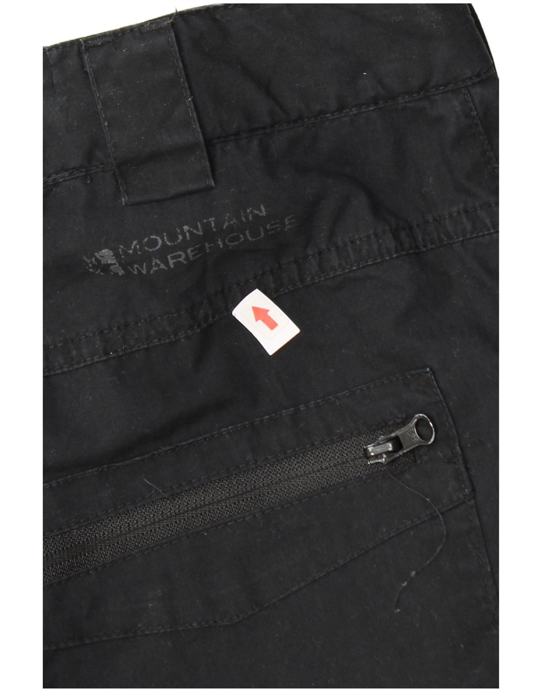 Mountain Warehouse Mens Straight Cargo Trousers W32 L31 Black Polyester