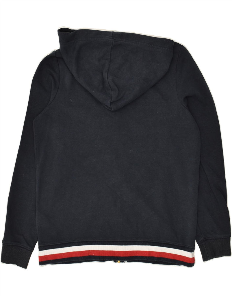 TOMMY HILFIGER Womens Zip Hoodie Sweater UK 14 Large Navy Blue Cotton Vintage Tommy Hilfiger and Second-Hand Tommy Hilfiger from Messina Hembry 