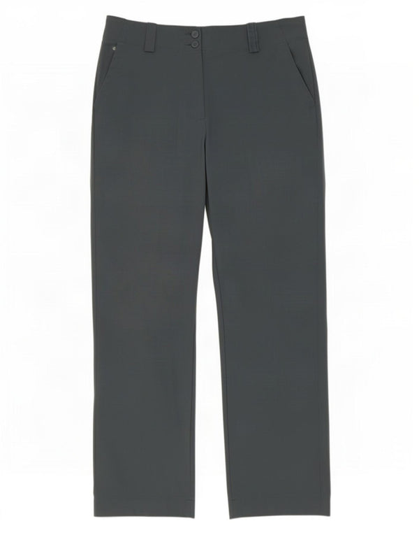 Nike Womens Dri Fit Straight Chino Trousers UK 10 Small W30 L31 Grey