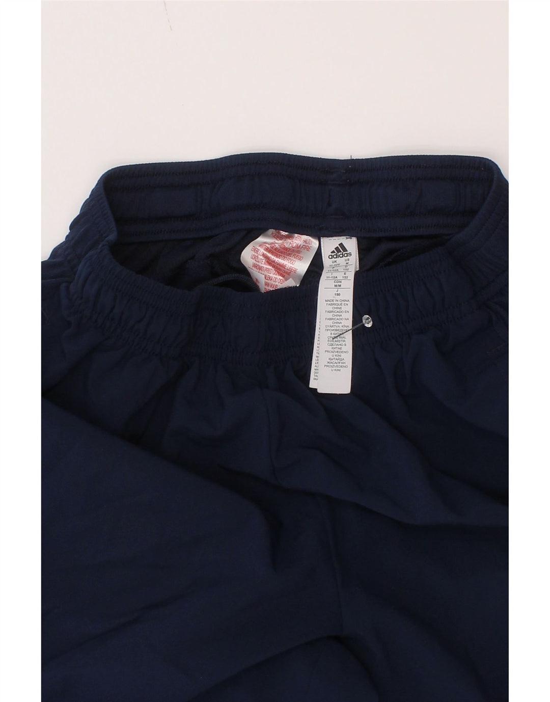 Adidas Boys Climalite Sport Shorts 11-12 Years Navy Blue Polyester