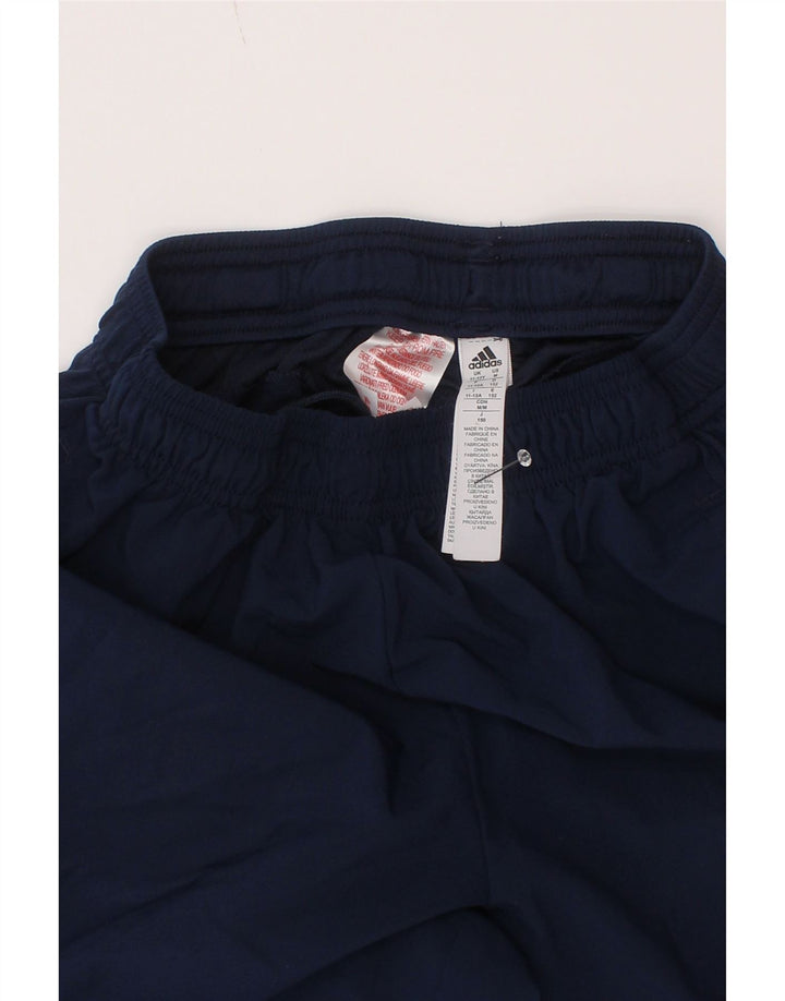 Adidas Boys Climalite Sport Shorts 11-12 Years Navy Blue Polyester