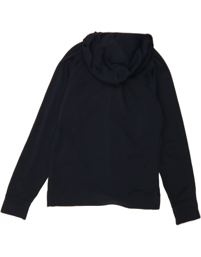 ABERCROMBIE & FITCH Mens Zip Hoodie Sweater 2XL Navy Blue Polyester Vintage Abercrombie & Fitch and Second-Hand Abercrombie & Fitch from Messina Hembry 