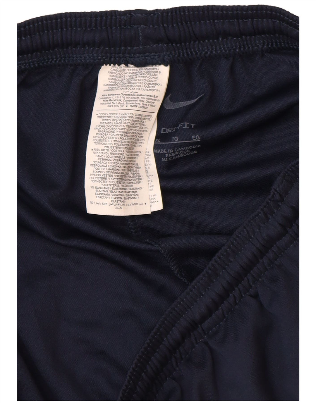 Nike Mens Dri Fit Tracksuit Trousers XL  Navy Blue Polyester