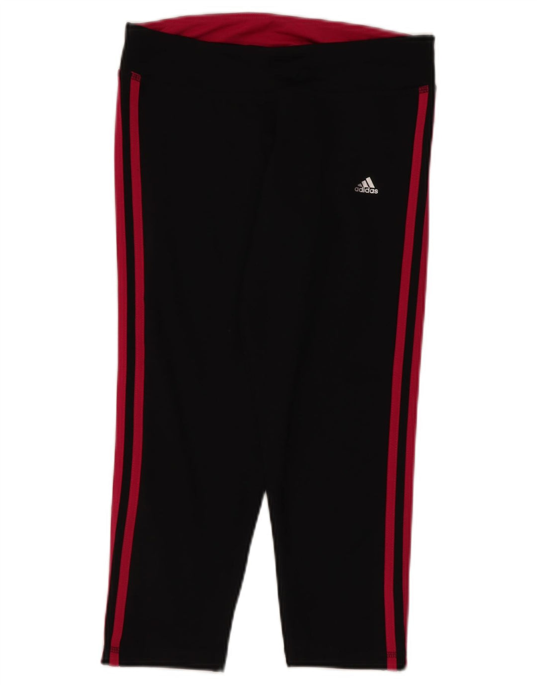 Adidas Womens Climalite Crop Leggings UK 12/14 Medium  Black Polyester