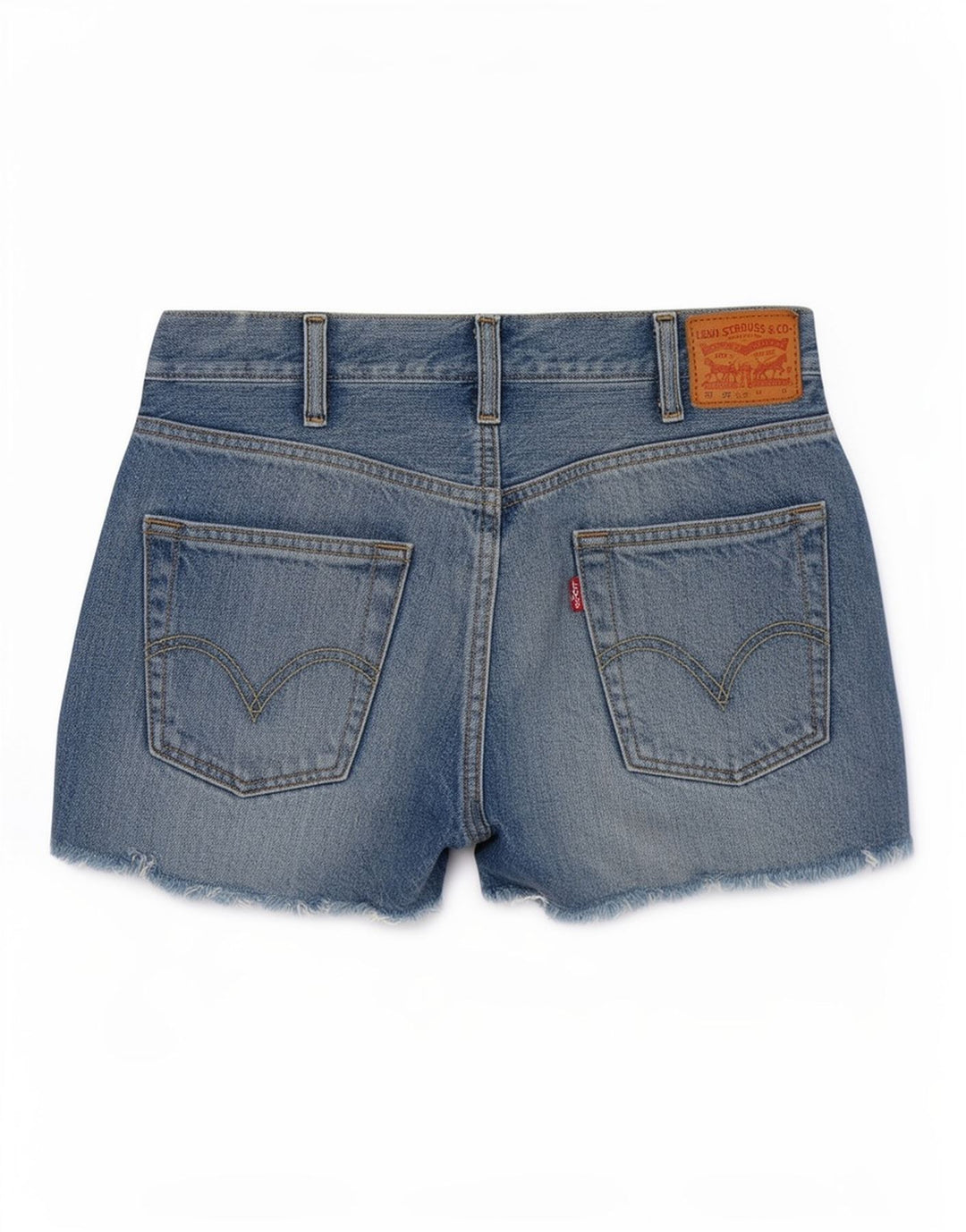 Levi's Womens 501 Denim Shorts W28 Medium Blue Cotton