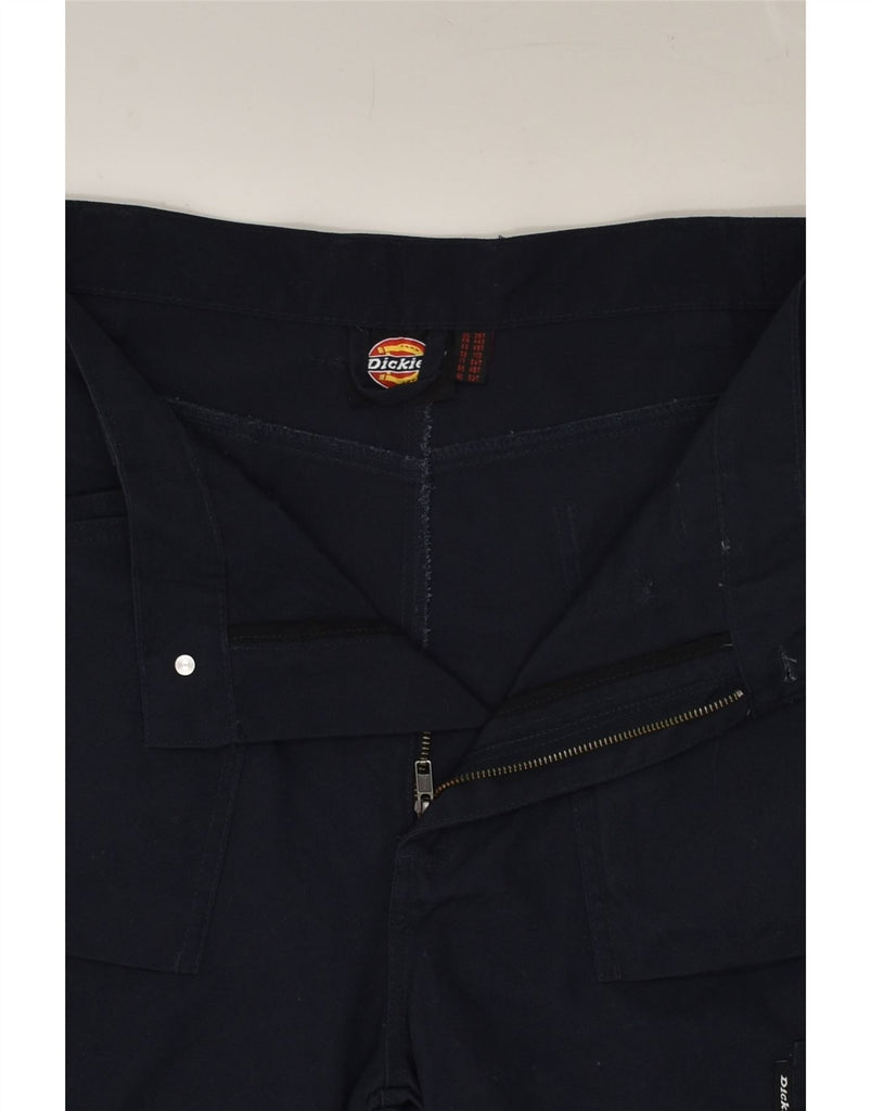 DICKIES Mens Tapered Cargo Trousers W38 L31 Navy Blue Polyester | Vintage Dickies | Thrift | Second-Hand Dickies | Used Clothing | Messina Hembry 