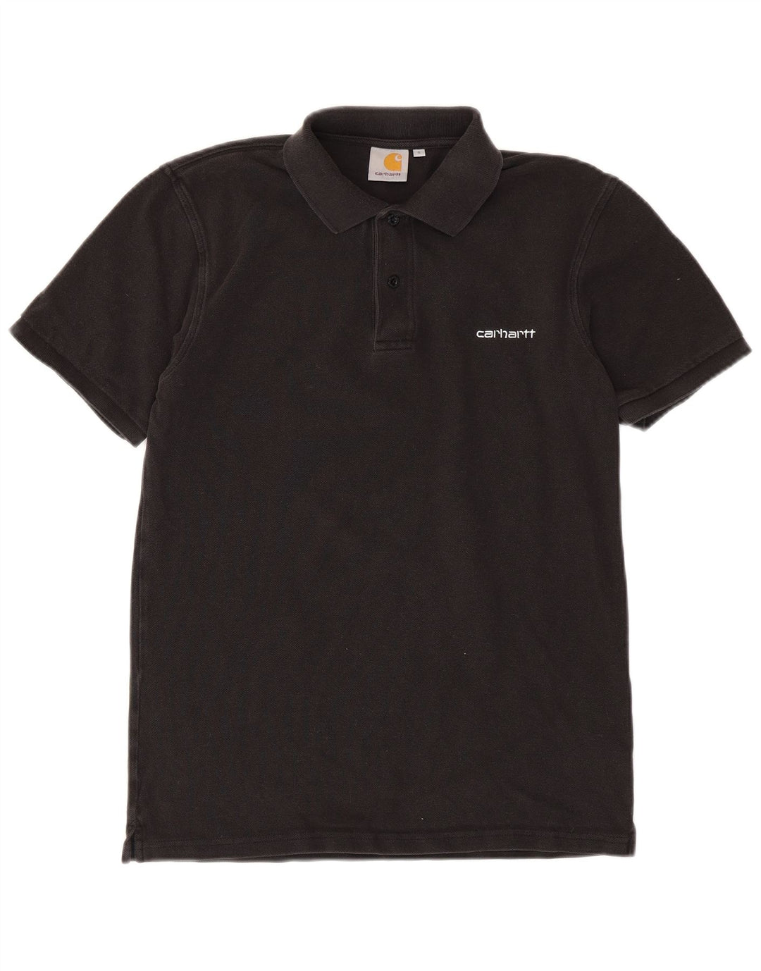 Carhartt Mens Polo Shirt Small Black Cotton