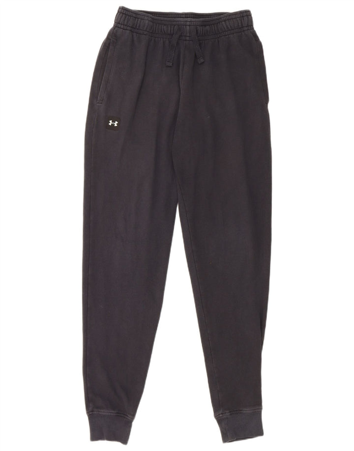 Under Armour Mens Tracksuit Trousers Joggers Medium Navy Blue Cotton