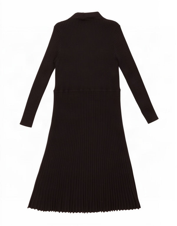 Lipsy Womens Long Sleeve Jumper Dress UK 18 XL Black Viscose
