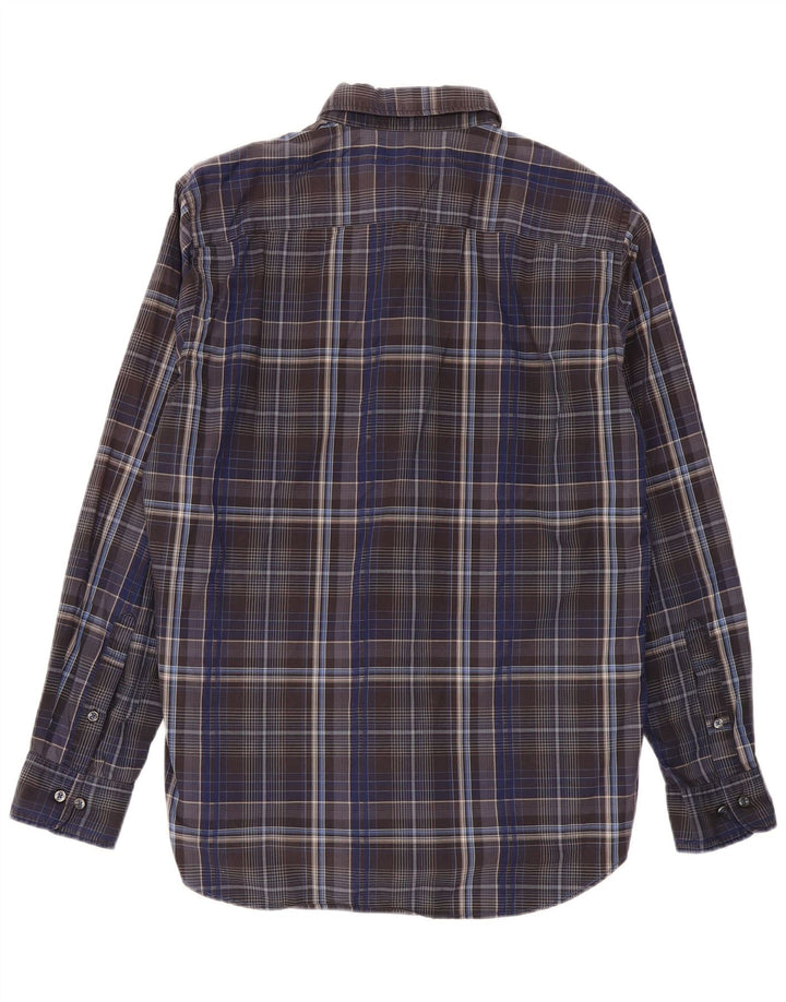 Marlboro Classics Mens Regular Fit Shirt XL Grey Check Cotton