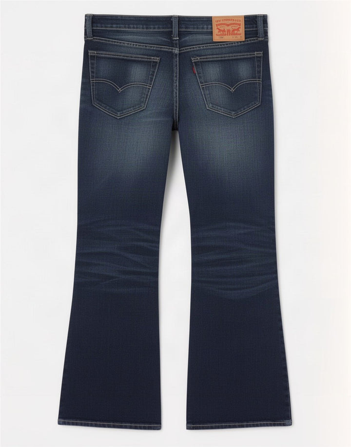 Levi's Mens 527 Bootcut Jeans W32 L32 Navy Blue Cotton